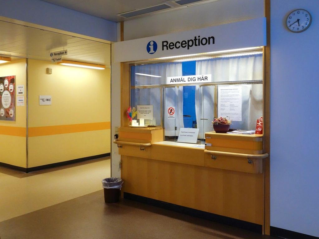 Guichet d'accueil d'un service hospitalier